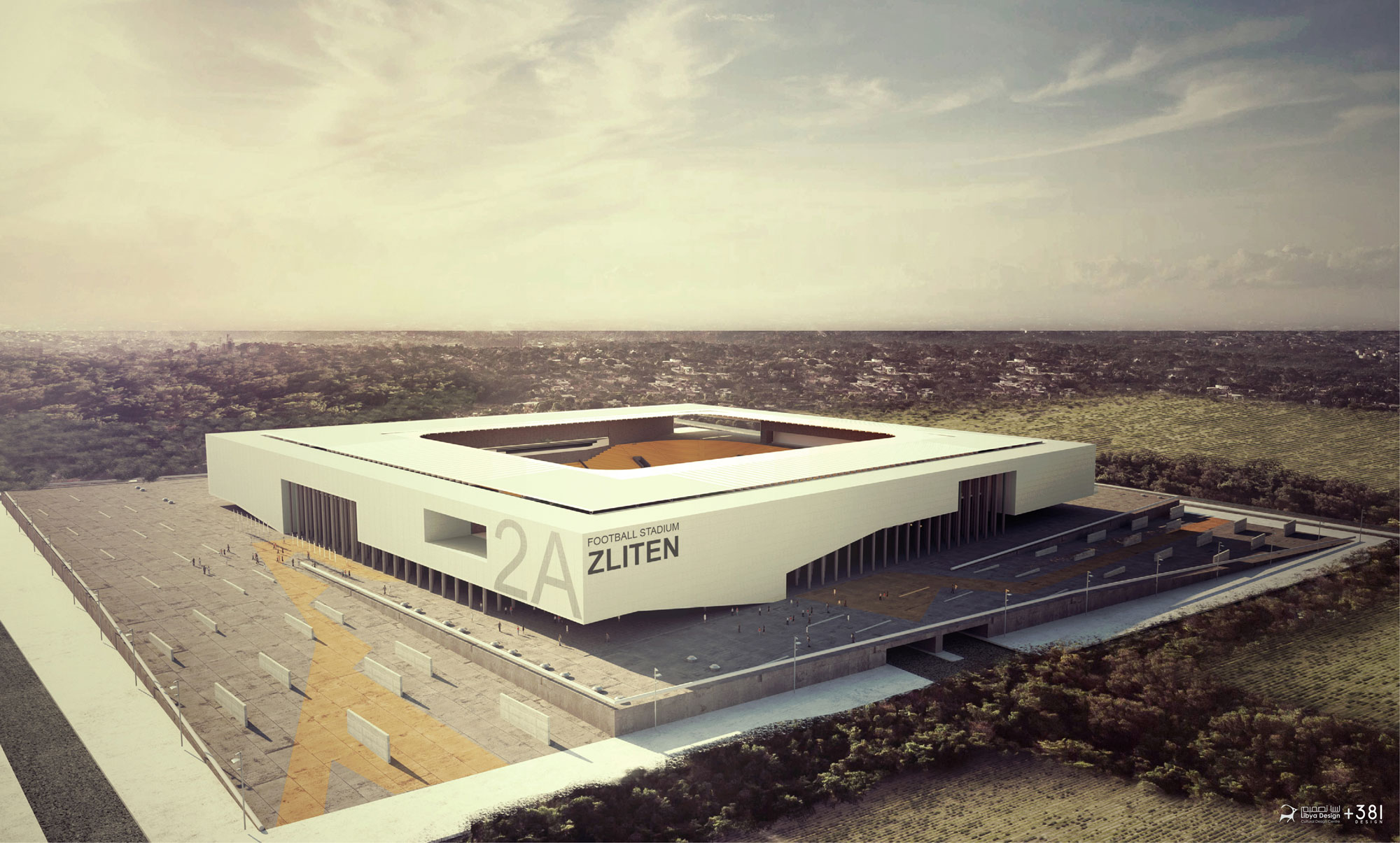 libya design Football Stadium Zliten  01